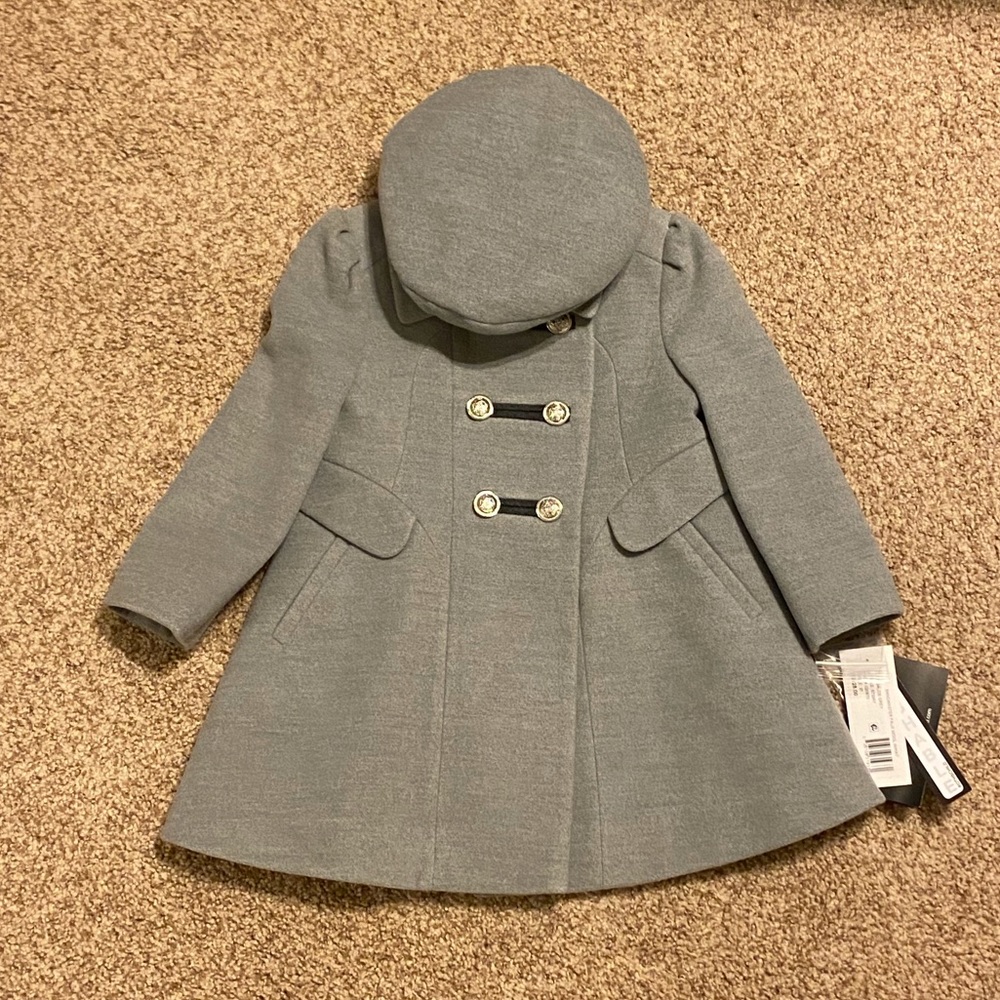Rothschild 3T Gray Coat with Matching Hat